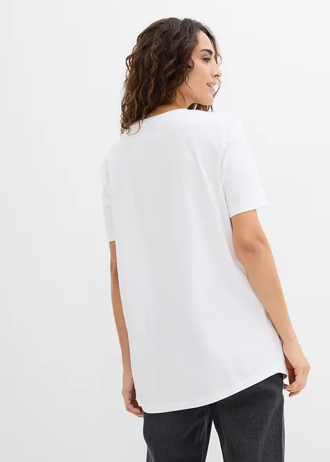 L&aring;ng topp i ekologisk bomull (2-pack), bonprix