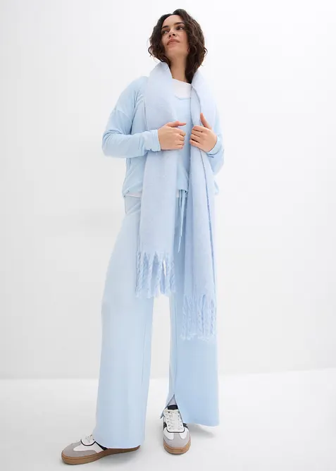 Jerseybyxa med stickad look, bonprix