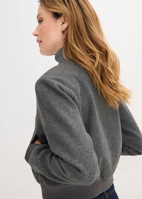 Blusjacka i mysig boucl&eacute;, bonprix