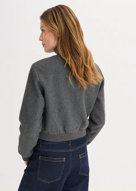 Blusjacka i mysig boucl&eacute;, bonprix