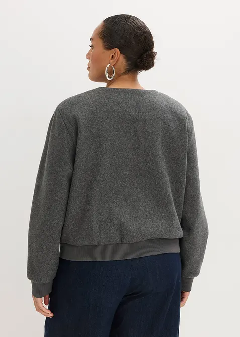 Blusjacka i mysig boucl&eacute;, bonprix