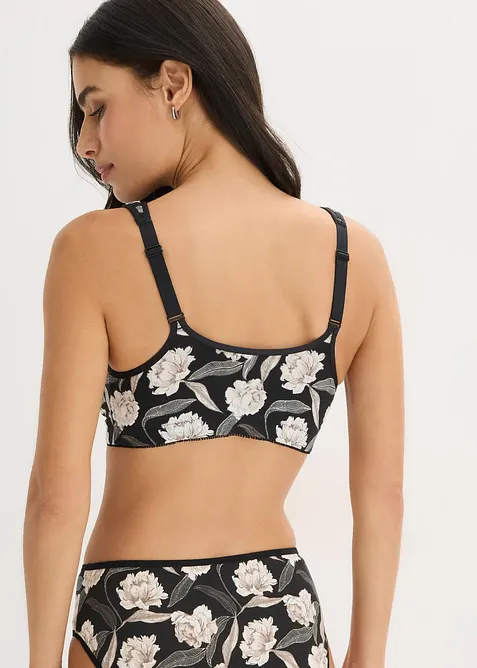 BH med framkn&auml;ppning, utan bygel (2-pack), bonprix