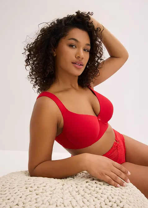 BH med formpressade kupor och spets (2-pack), bonprix