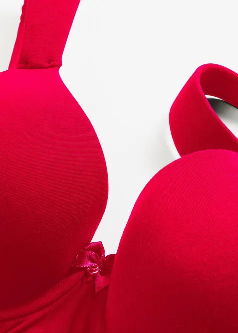 BH med formpressade kupor och spets (2-pack), bonprix