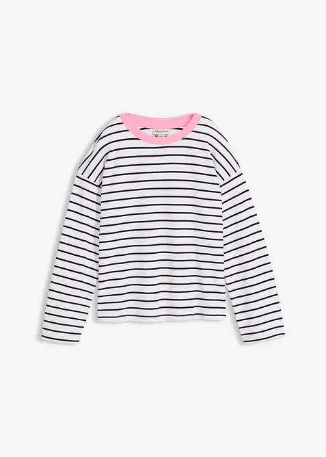 L&aring;ng&auml;rmad topp i ekologisk bomull, bonprix