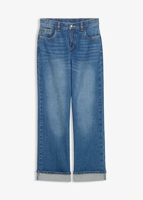 Wide Leg Jeans Low Waist f&ouml;r barn, bonprix
