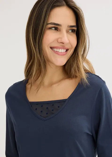 Nattlinne i mjuk bomull, bonprix