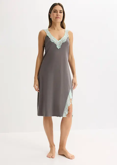 Nattlinne med viskos och spets, bonprix