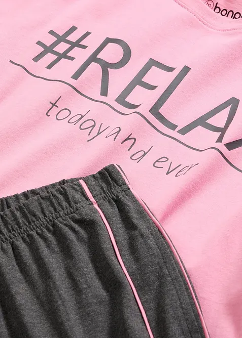 Pyjamas med mjuk bomull, bonprix