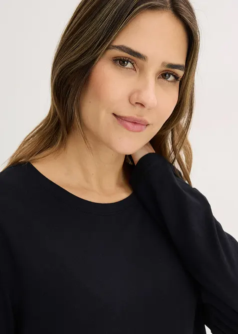 Pyjamas med viskos och vida ben, bonprix