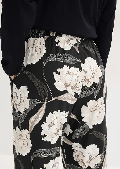 Pyjamas med viskos och vida ben, bonprix