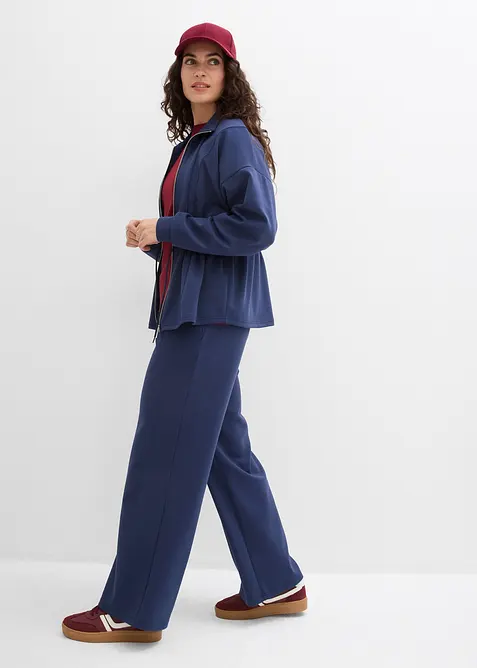 Trik&aring;jacka i mjuk viskosmix, bonprix