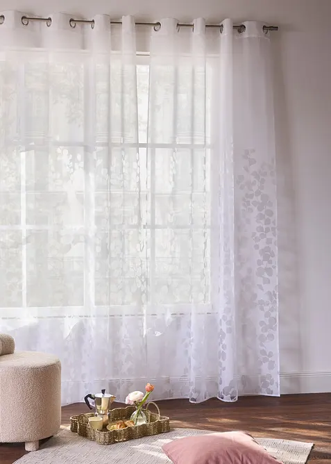 Gardin med burnout-m&ouml;nster (1-pack), bonprix