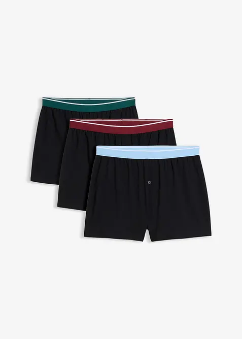 Lediga boxershorts i ekologisk bomull (3-pack), bonprix
