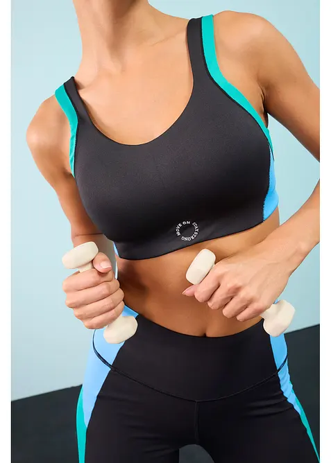 Vadderad sport-BH med medelh&ouml;gt st&ouml;d, bonprix