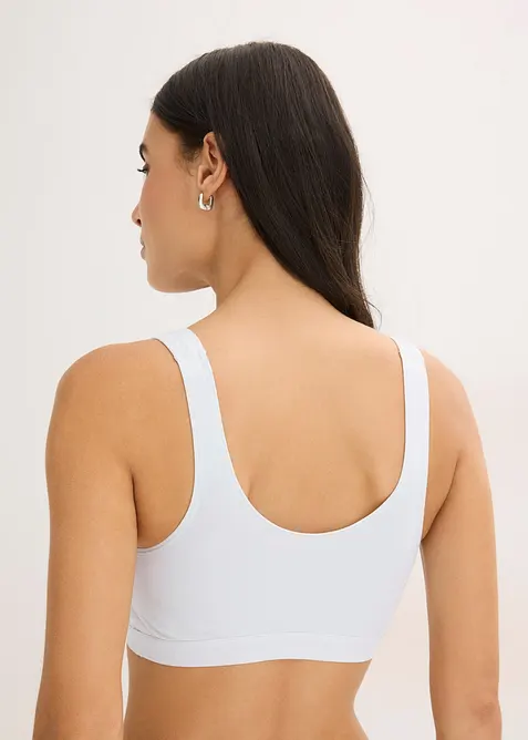 BH-topp med ekologisk bomull (3-pack), bonprix