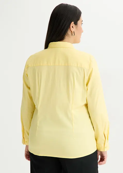 Stretchblus, l&aring;ng&auml;rmad, bonprix