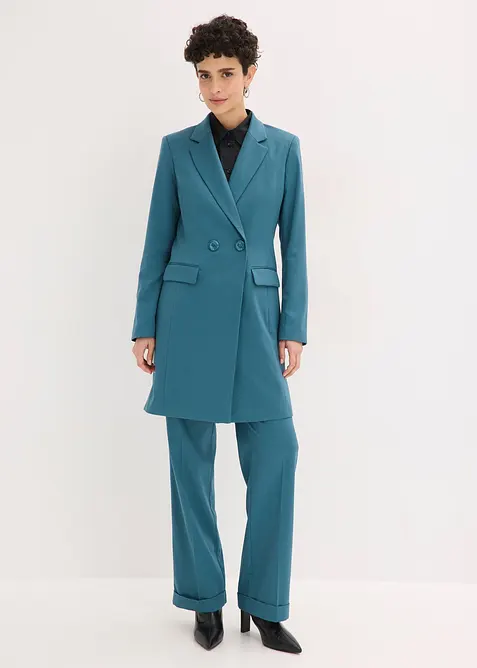 Kavajkappa med V-ringning och l&aring;nga &auml;rmar, bonprix