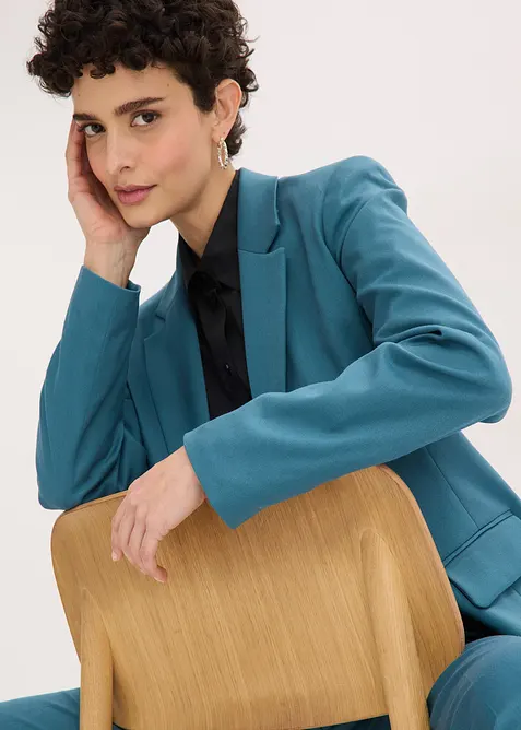 Kavajkappa med V-ringning och l&aring;nga &auml;rmar, bonprix