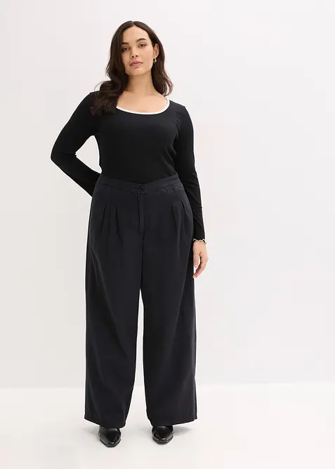 Twillbyxa i ren bomull, bonprix