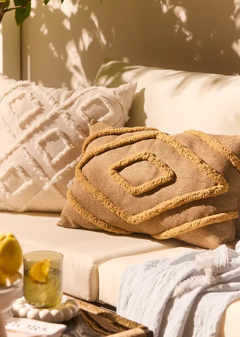 Prydnadskudde med strukturyta, bonprix