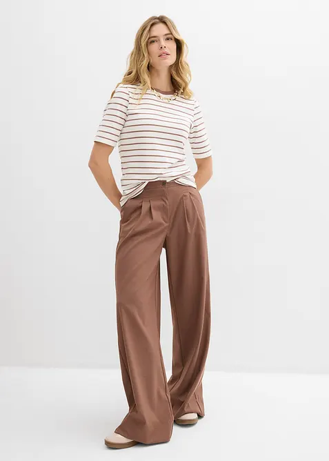 T-shirt av tjock ekologisk bomull, bonprix