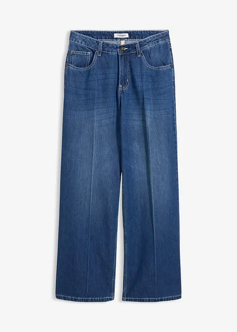 Wide Leg Jeans, Mid Waist, bonprix