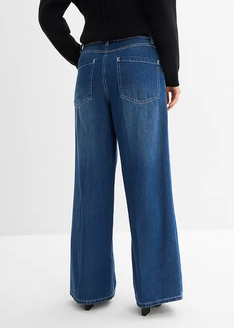 Wide Leg Jeans, Mid Waist, bonprix