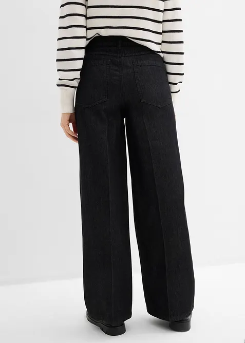 Wide Leg Jeans, Mid Waist, bonprix