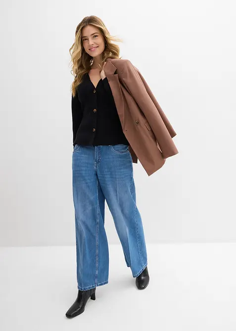 Cardigan i bomullsmix, bonprix