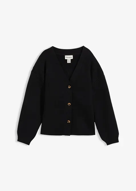 Cardigan i bomullsmix, bonprix
