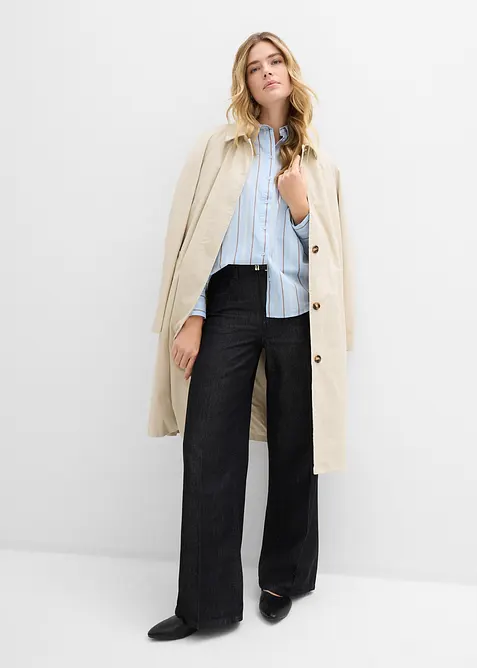 Skjortblus av ren bomull, bonprix