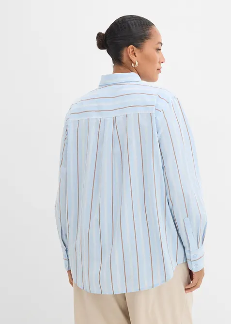 Skjortblus av ren bomull, bonprix