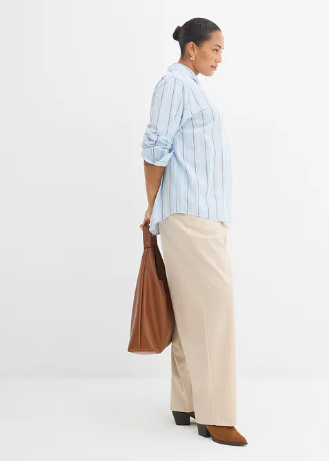 Skjortblus av ren bomull, bonprix