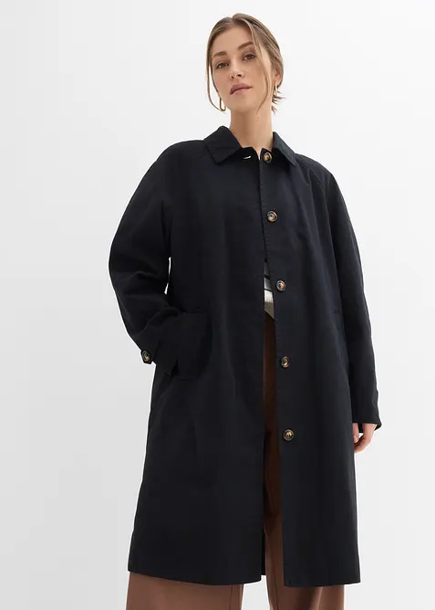 Enkelkn&auml;ppt trenchcoat, bonprix