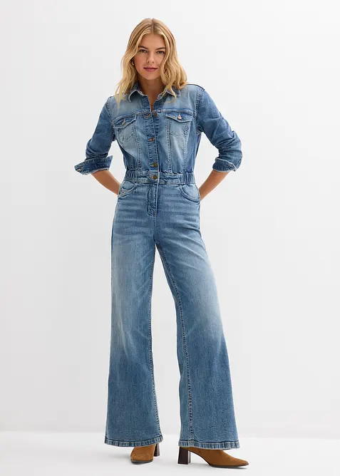 Jumpsuit i denim, bonprix
