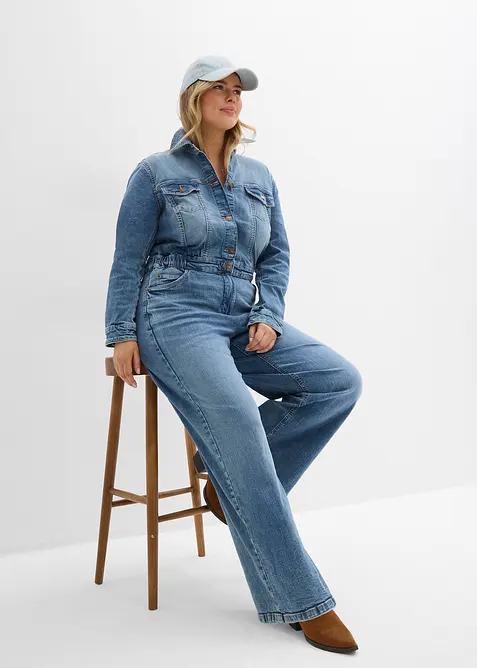 Jumpsuit i denim, bonprix