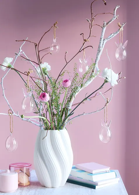 H&auml;ngande dekoration, glasharar (6-pack), bonprix