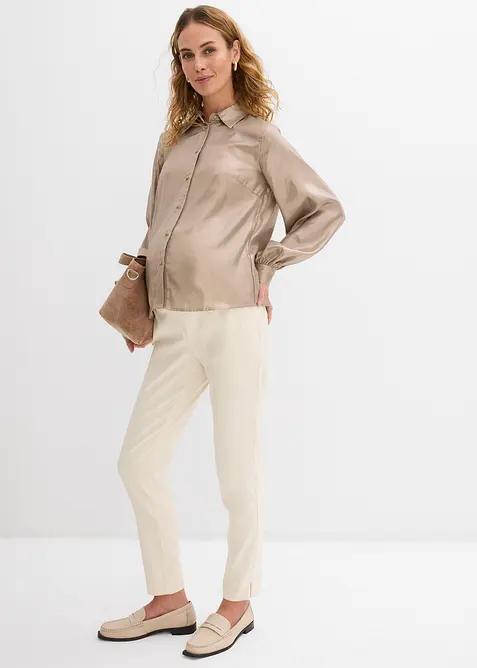 Mammabyxa med stretch och avsmalnande ben, bonprix