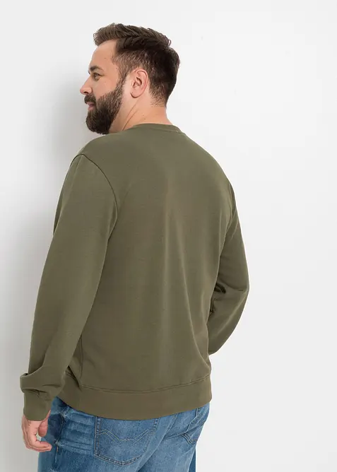 Sweatshirt i mjuk bomullsmix (2-pack), bonprix