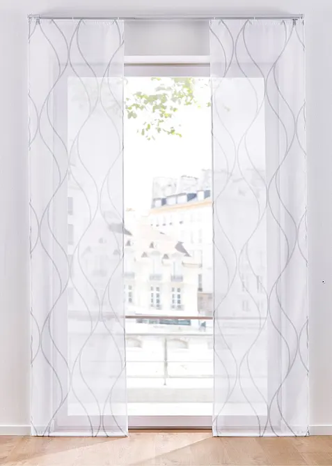 Panelgardin med &aring;tervunnen polyester (1-pack), bonprix