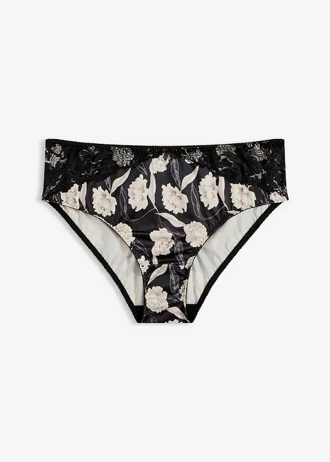 Maxitrosa med glansiga effekter och spets, bonprix