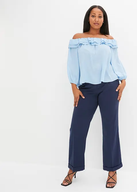 Singoallablus i &aring;tervunnen polyester, bonprix