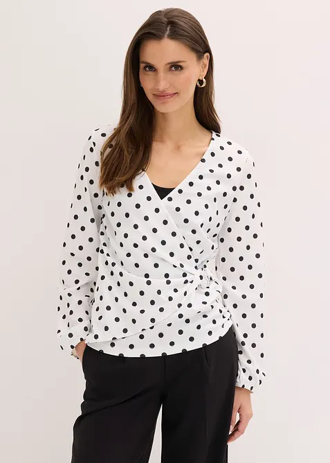 L&aring;ng&auml;rmad topp av jersey med struktur, bonprix