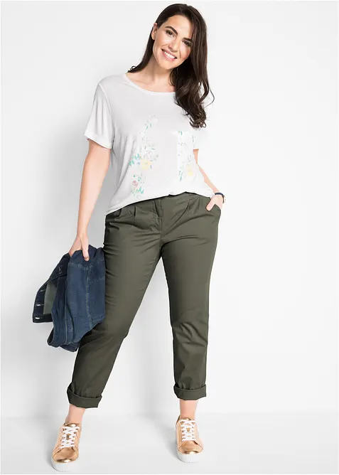 Chinos av stretchig bomullsmix, bonprix