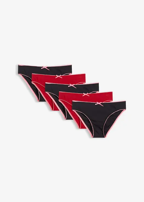 Trosa med h&aring;lm&ouml;nster (5-pack), bonprix