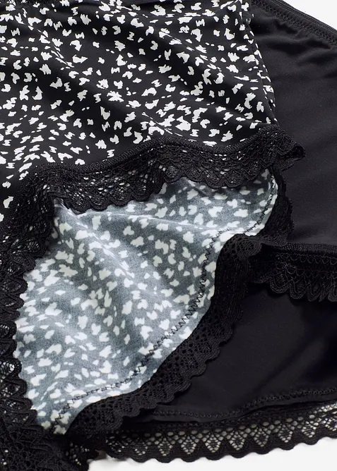 Maxihipstertrosa med spets (4-pack), bonprix