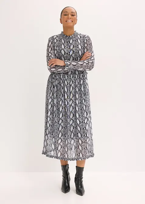 Midikl&auml;nning av mjuk mesh, bonprix