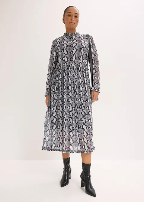 Midikl&auml;nning av mjuk mesh, bonprix