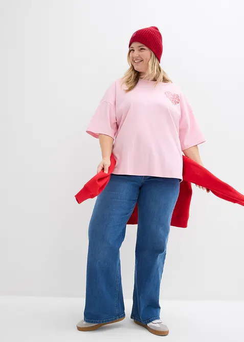 Topp i fyrkantig modell av tjockt bomullsmaterial, bonprix